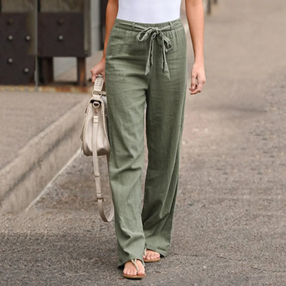 Amelia - Elegant Linen Trousers for Spring Women