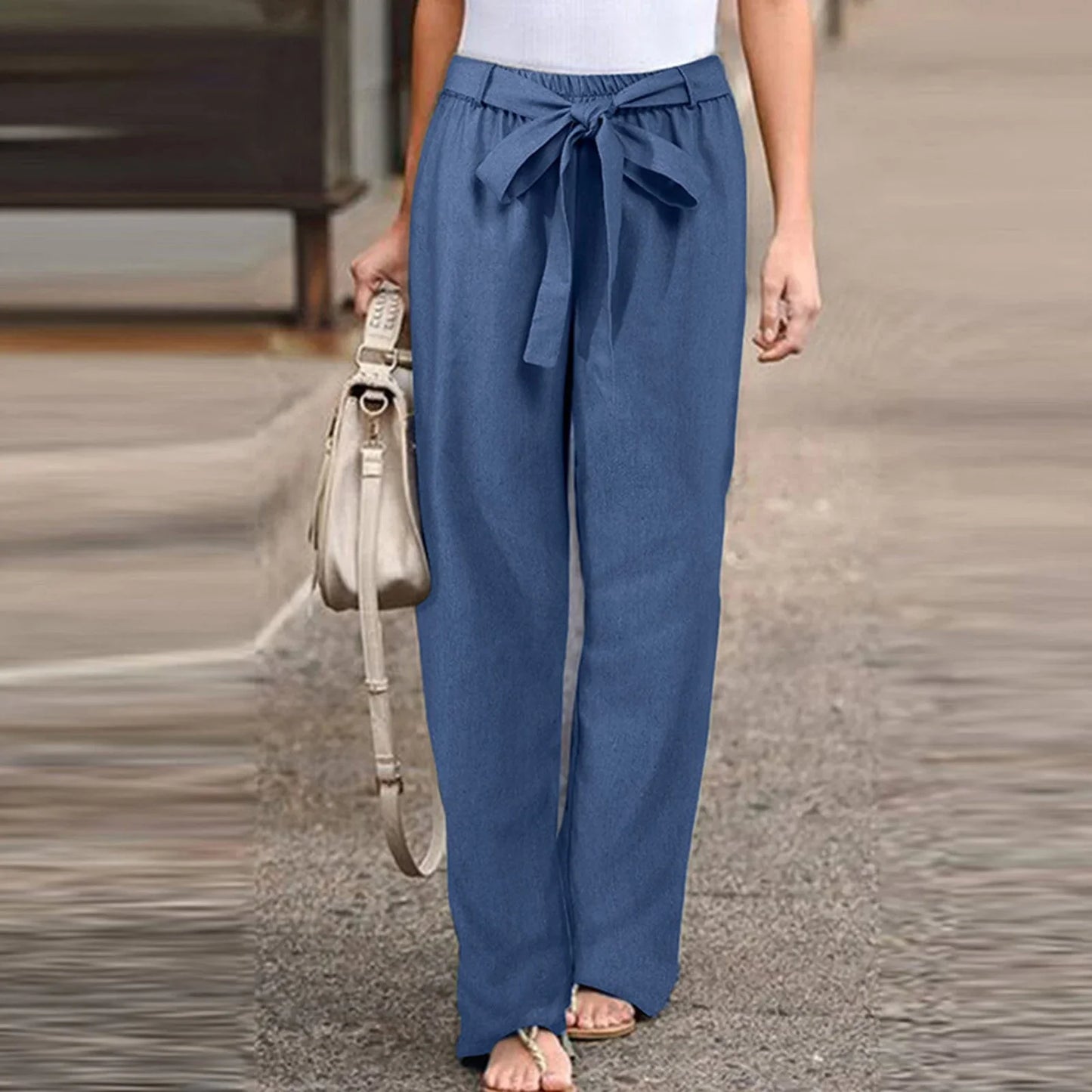 Amelia - Elegant Linen Trousers for Spring Women