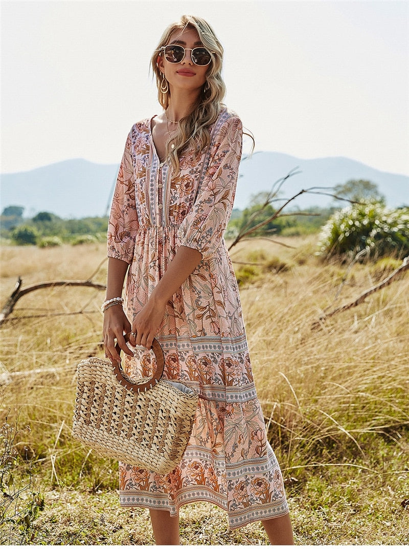 Sophie - Chic Bohemian Summer Dress for Women