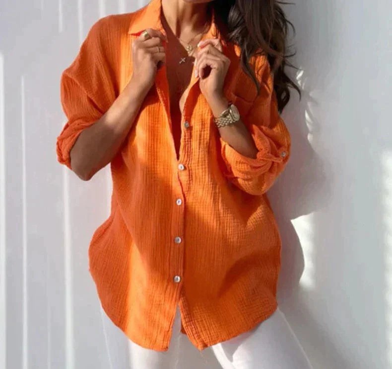 Lily - Chic Long-Sleeved Summer Blouse for Women