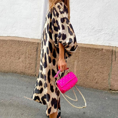 Clara | Stylish Leopard Print Dress for Women