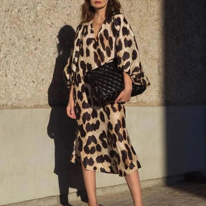 Clara | Stylish Leopard Print Dress for Women