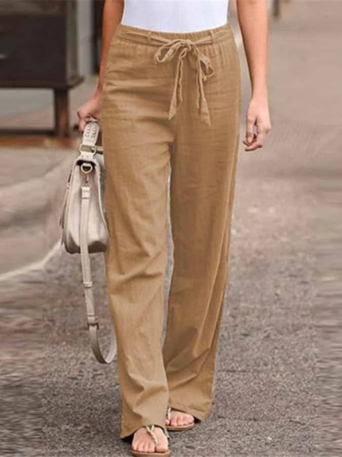 Amelia - Elegant Linen Trousers for Spring Women