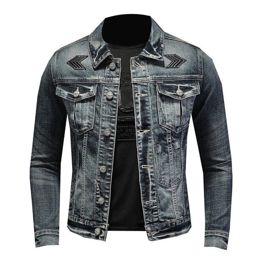 Nathan - Stylish and Durable Fall Denim Jacket for Men